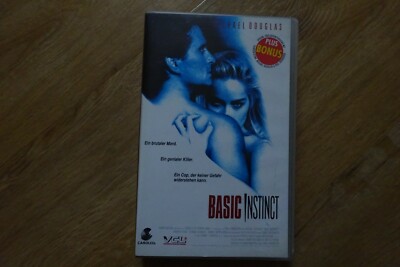 Basic Instinct mit Michael Douglas / Sharon Stone VHS Videokassette