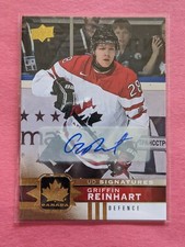 2017-18 UD TEAM CANADA-GOLD FOIL SIGNATURES-GRIFFIN REINHART