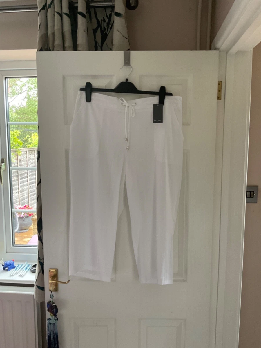 White crop trousers matalan sale