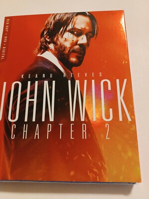 NEW JOHN WICK: CHAPTER 2 BLU RAY + DVD 2 DISC SET WALMART EXCLUSIVE SLIPCOVER