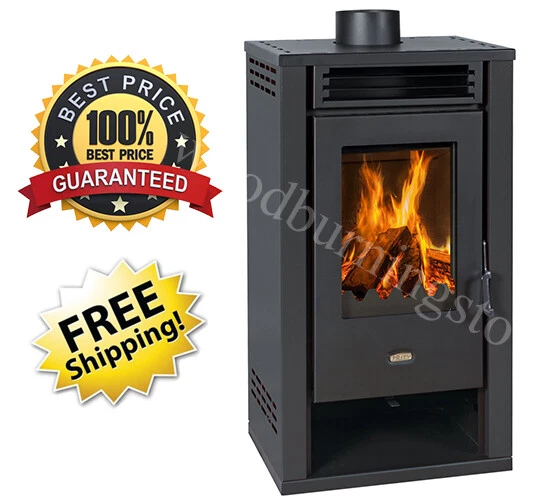 Wood Burning Stove Fireplace Heating Stove Modern Prity K1D 9,5kw EcoDesign  2022 | eBay