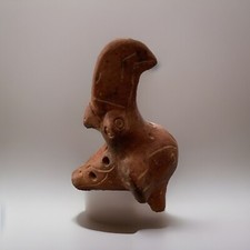 FOLK ART - Red Clay - Toucan Flute Whistle