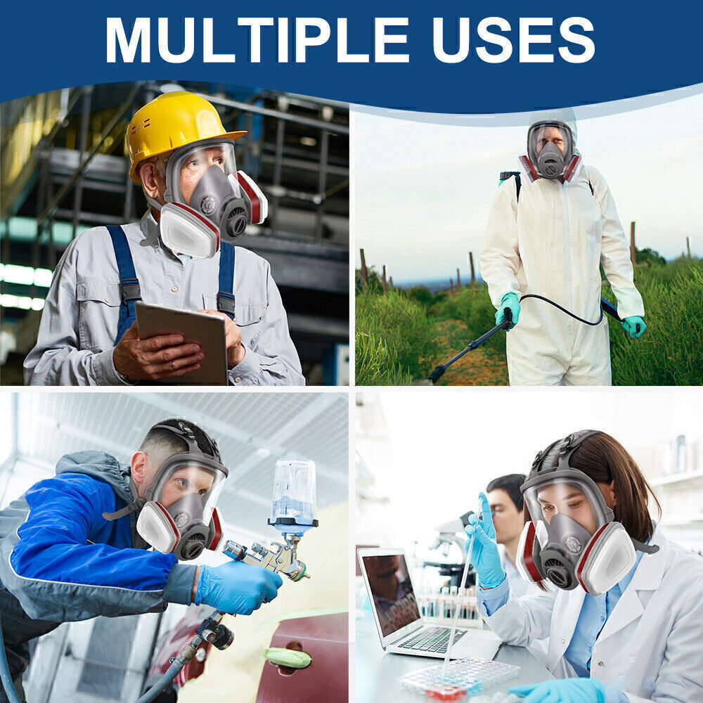 6800 Full Face Respirator 17IN1 Gas Mask Face Shield Grinding Cutting Painting