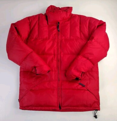 Vtg Tommy Jeans Tommy Hilfiger Mens Sz Medium Waterfowl Down Feather Jacket Red 