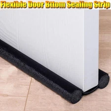 Flexible Door Bottom Sealing Strip Guard Wind Sealer Stopper Home Sound Dust 37"
