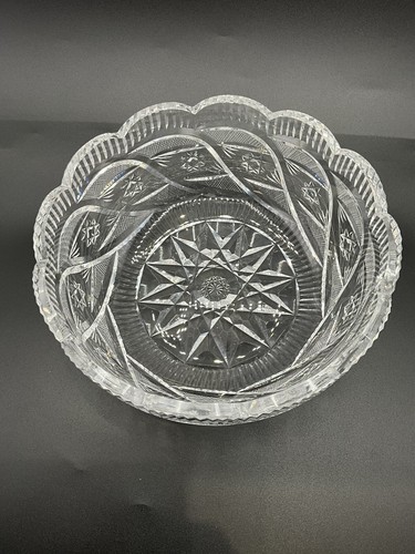 Waterford Crystal Apprentice Heritage Star Scallop Edge Center Piece Bowl (S) - Picture 19 of 24