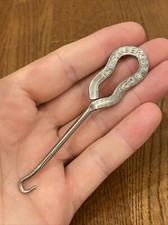 Vintage Shoe Boot Lace Button Hook Puller Tool L. Bamberger  Co Advertising