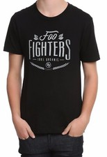 FOO FIGHTERS 100 ORGANIC LOGO T-Shirt NEW Dave Grohl 100 Authentic