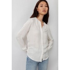 Rieles Eloise Ventana Botón Frontal Top Pequeño Crema Metálico