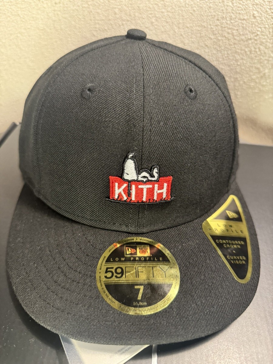 Kith for Peanuts 59FIFTY Low Profile Fitted Hat Black Wool