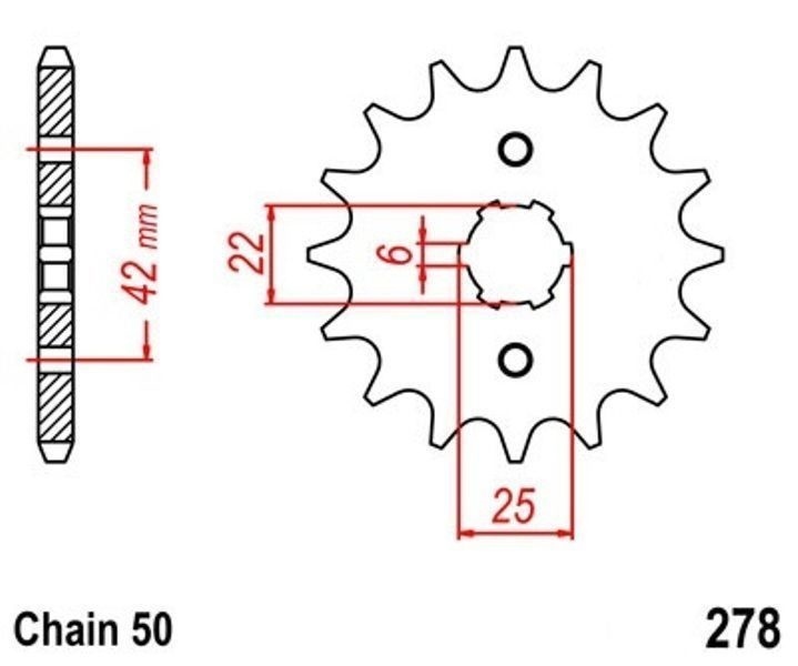 Pignon 17 dents Honda CB 350 F Four idéal pour balades et voyages