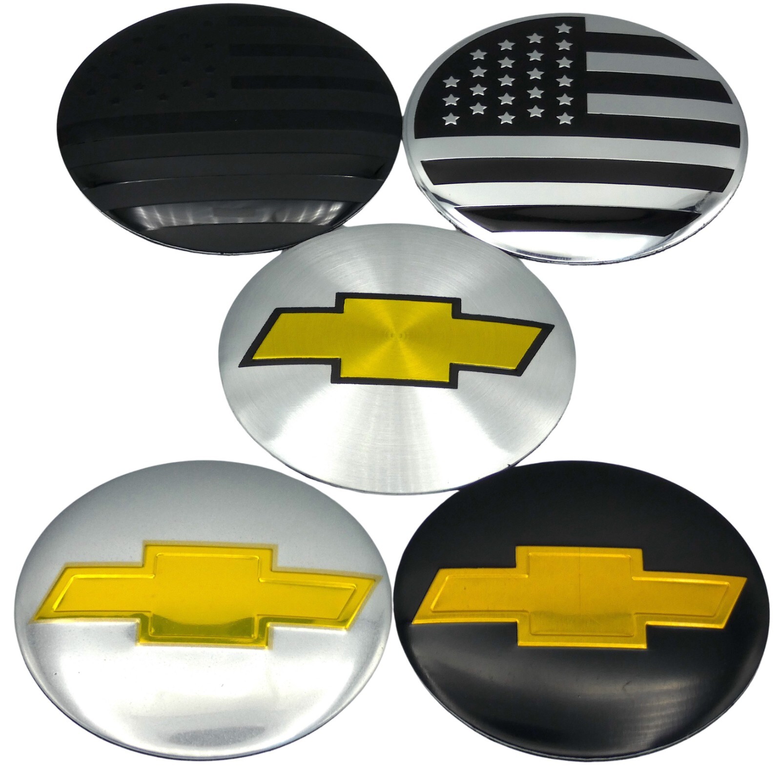 (4 PACK) Wheel Center Cap Decals Sticker 2.20