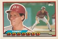 FREE SHIPPING-MINT-1989 Topps Big Tom Barrett #177 PHILLIES