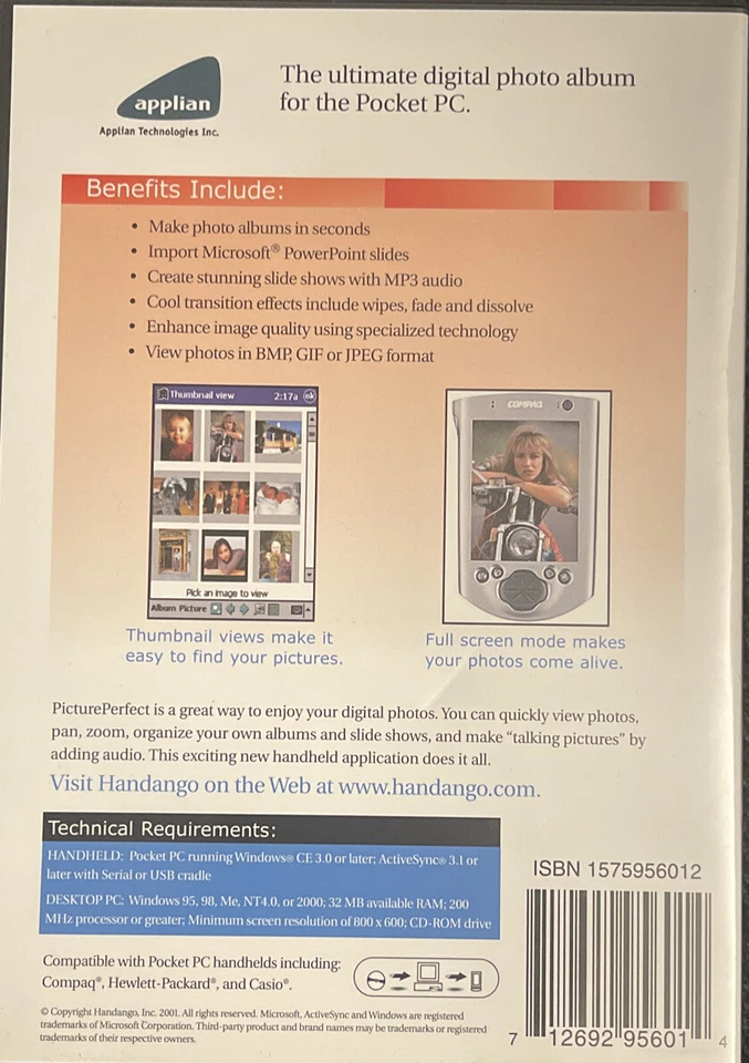 Handango Applian Picture Perfect for Pocket PC's - Image 2 of 2