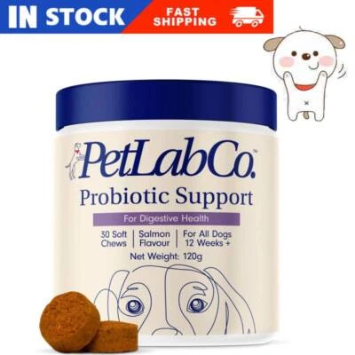 PetLab Co. Probiotics -for Dogs, Support Gut Health, 30 Soft -Chews
