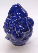 Vintage 2003 Purple Star Pie Bird Vent * Cobalt Blue Bowl of Fruit