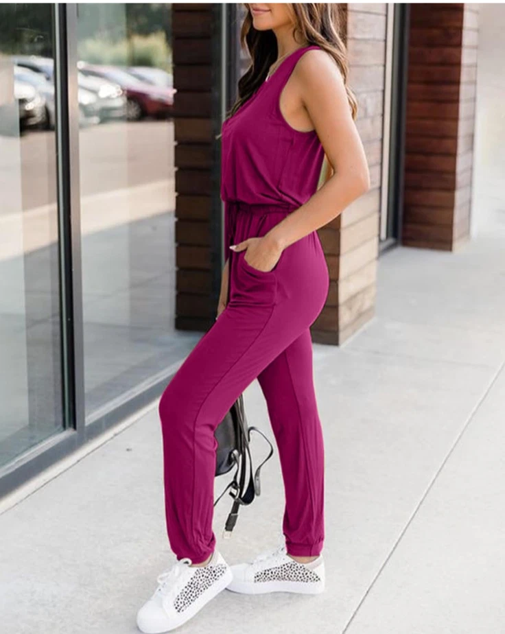 Pink Spring/Summer jumpsuit-size small - Изображение 3 из 4