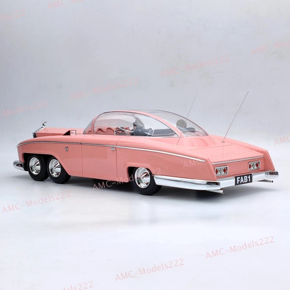 1/18 AMIE Rolls Royce Lady Penelope's Thunderbirds FAB 1 Resin Models Car - Image 3 of 4