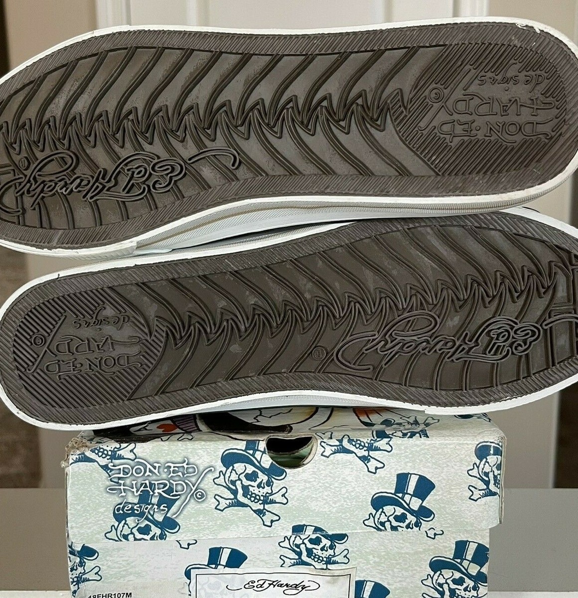 70年代 超希少品　Hardy BISCOUNT MK3 #130 Don Ed Hardy 18FHR103M highrise round toe canvas color Milit