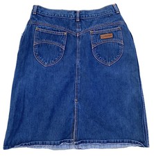 Vintage PS Gitano jeans skirt high waist denim 1980s 80s size 16 30 waist