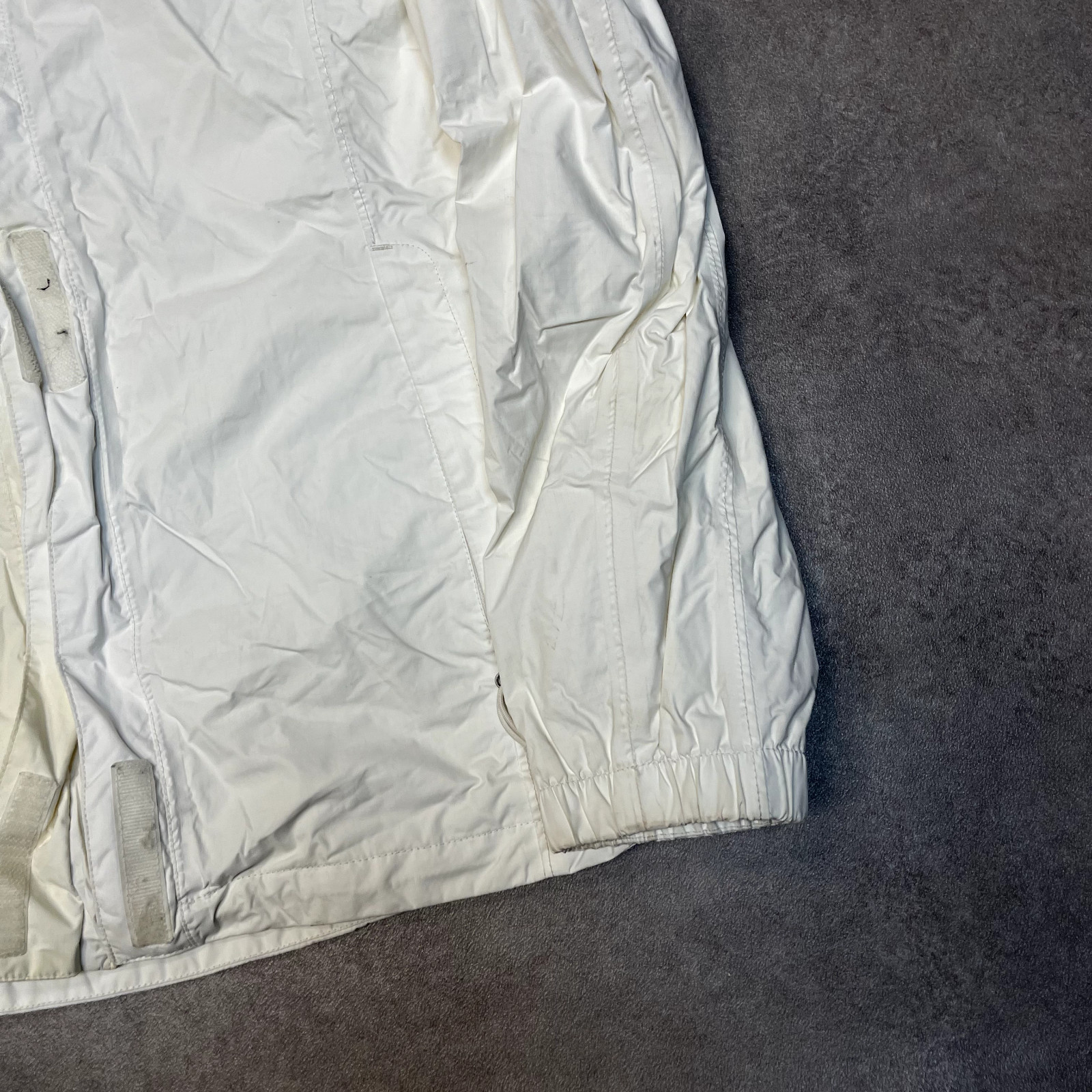 The North Face Hyvent Rain Jacket Womens Large Full Zip Windbreaker Coat, White image 5