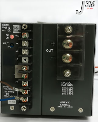 17168 NEMIC-LAMBDA PS 15V 12A INPUT 170-265VAC 47-440HZ 230-330VDC VHR-12-15V