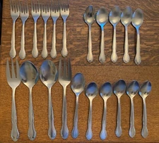 21pc. Melinda (Stainless) by ONEIDA SILVER Flower Tip, Glossy