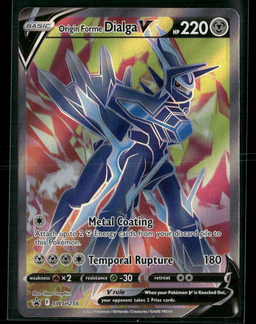 Origin Forme Dialga V SWSH255 Holo Promo Sword & Shield Promo Pokemon Near Mint