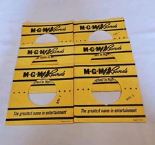 45 RPM 7" RECORD SLEEVES CO. SLEEVE 6 PACK SEE PHOTO MGM Records SLV391