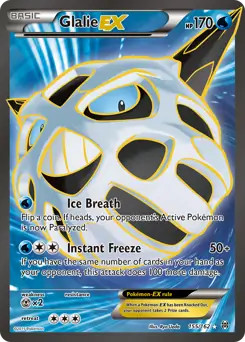 Glalie EX - 155/162 - Pokemon Breakthrough XY Full Art Ultra Rare Card NM