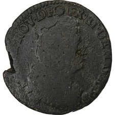[#1307752] France, Louis XIV, Liard, 1698, Tours, Copper, F, Gadoury:81