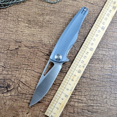 Y-START Pocket Knife Fast Open D2 Blade Blue G10 Handle Outdoor Survival LK5031