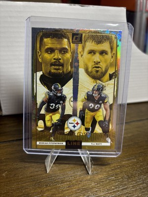 2024 Panini Donruss - Production Line T.J. Watt, Minkah Fitzpatrick #20 Galactic