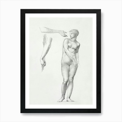 Adam und Eva 2 Kunstdruck gerahmt Wandbild Poster Leinwanddruck Bild