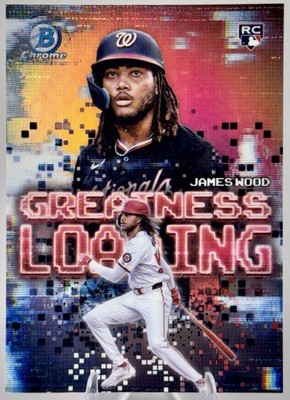 2025 Bowman Chrome James Wood Greatness Loading Refractor RC #GL-20 Nationals
