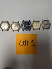 Vintage Men's Watch Lot Parts Repair. Baylor, Evans, 2 Timex, LaSalle