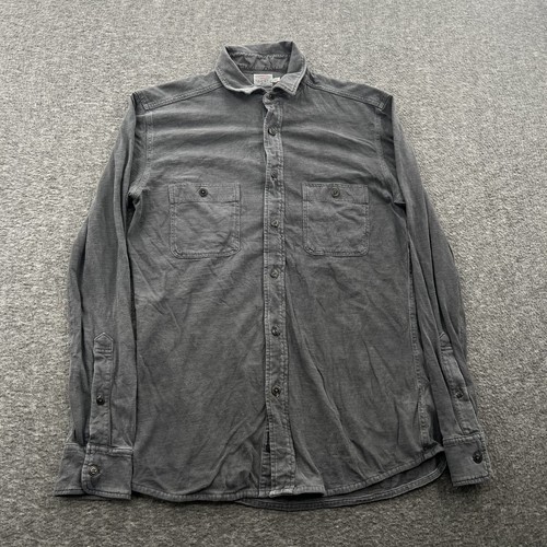 Faherty Button Up Shirt Mens XS Gray Pockets Preppy Casual Classic LS EUC - Picture 2 of 9