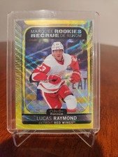 2021-22 OPC Platinum - Marquee Rookies Lucas Raymond #286 Neon Yellow Surge (RC)