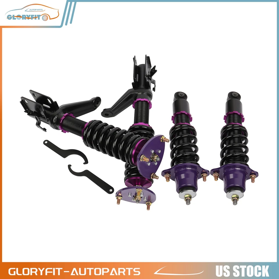 Front+Rear For 2002-2006 Acura RSX Coilovers W/ Coil Springs Adj. Height 4 Pcs - Image 3 of 4