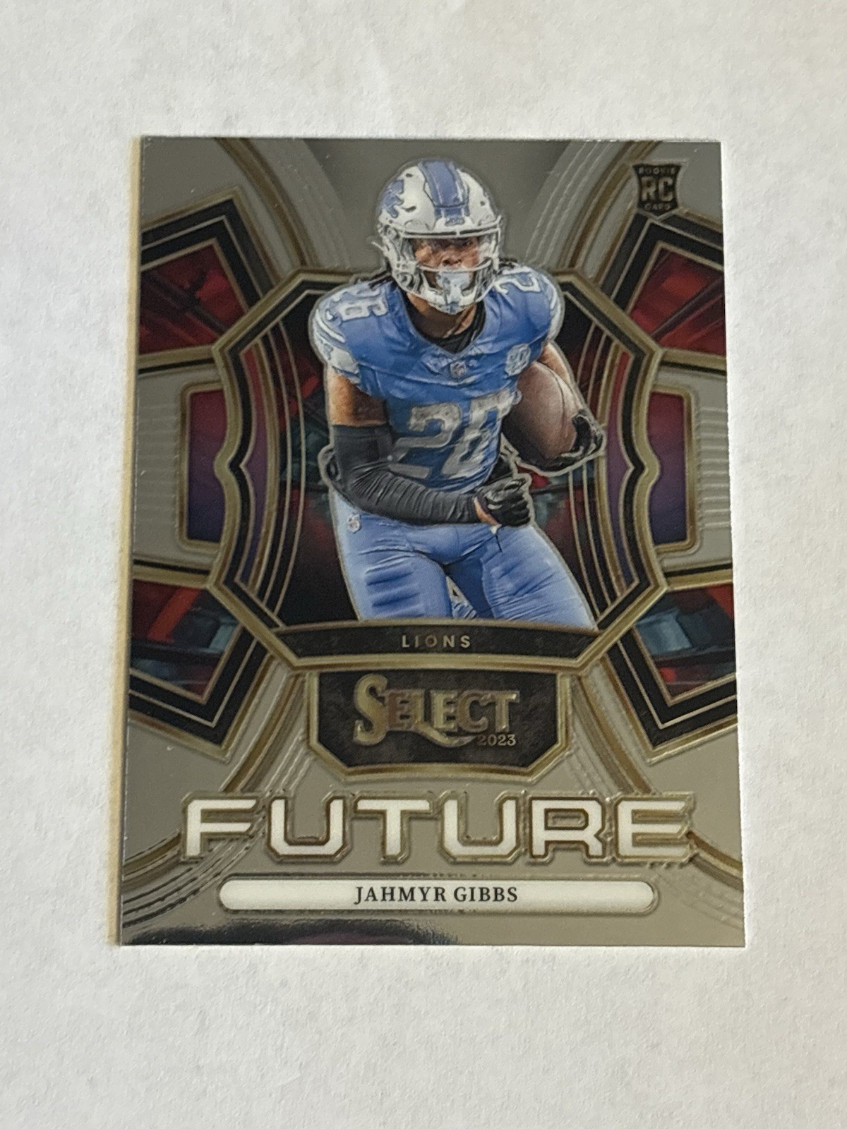 Jahmyr Gibbs 2023 Panini Select - Select Future #FUT-JGI Silver Prizm (RC)