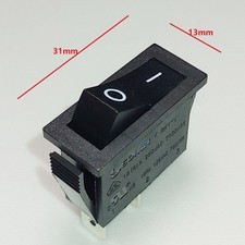 SOKEN RK1-11 Rocker Switch 16A 125/250VAC T100/55 2 Pins 2 Positions