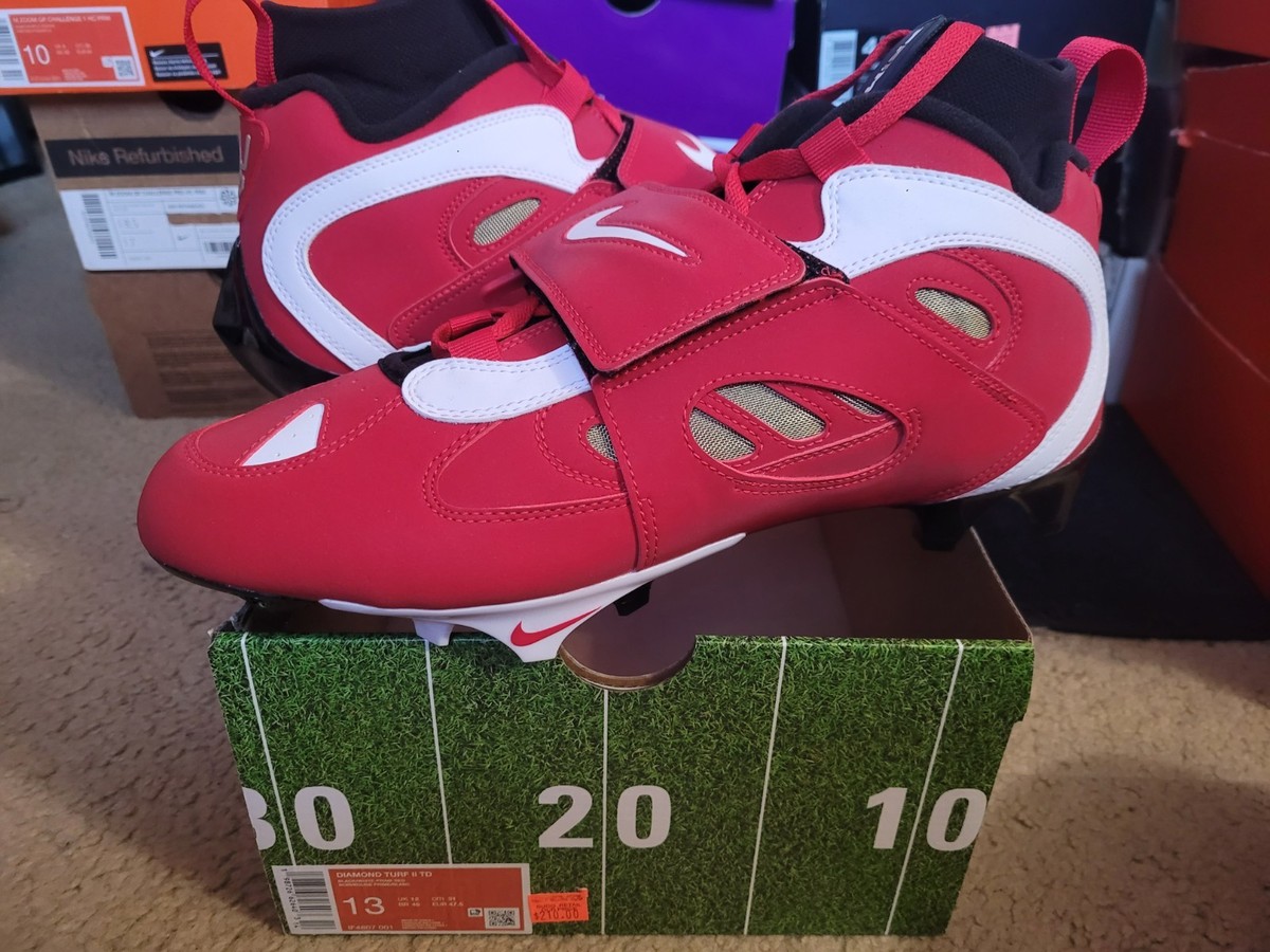 Nike Air Diamond Turf DT II 2 TD Deion Sanders Black White Prime