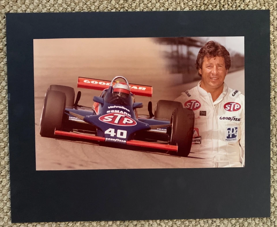 Mario Andretti PHOTO-GRAPHICS SPORTSTARS Original production Proof photo Indycar - Image 1 of 4