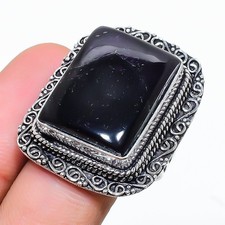 Purple Labradorite Gemstone 925 Sterling Silver Jewelry Ring Size 8 F655