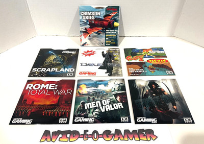 Computer Gaming World 7 disc Demo lot Scrap Skies Deus Ex Rome Valor Prince Pac