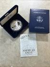 2001-W  1oz US American Silver Eagle $1 Dollar Proof Bullion Original Box & COA