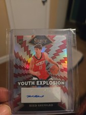 2024-25 Panini Select - Youth Explosion Signatures Reed Sheppard #YE-2 (AU, RC)