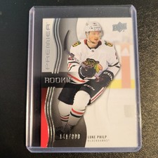 Luke Philp 2023-24 Upper Deck UD Premier Base Rookie RC Card #141/399. rookie card picture