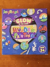 Kids Wooden Painting Kit - Glow in The Dark - Kids Arts  Crafts Gifts