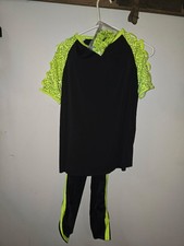 Weissman Black/lime Costume Shirt with pants Large Adult